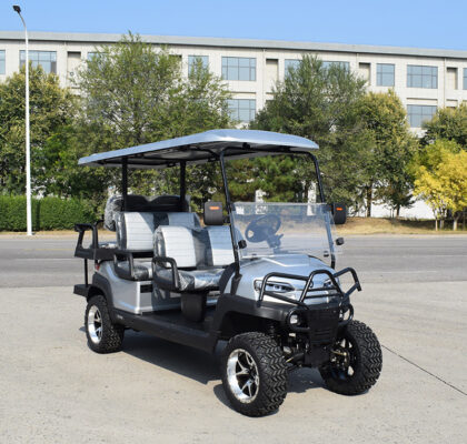 Xe điện sân golf 6 chỗ màu xám